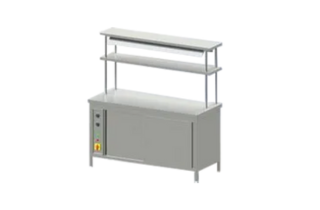 HOT CABINET WITH PICK UP COUNTER